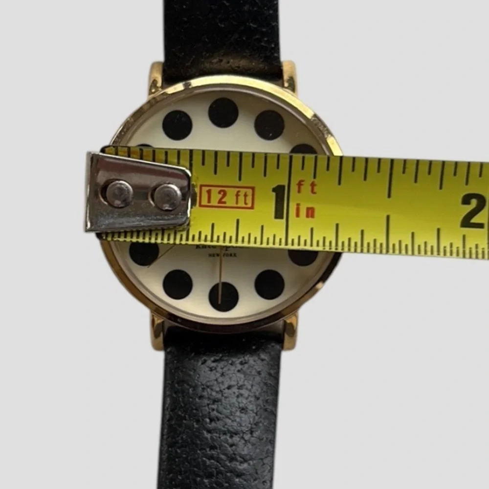 EUC Kate Spade Dot Dial Watch Black Ivory
